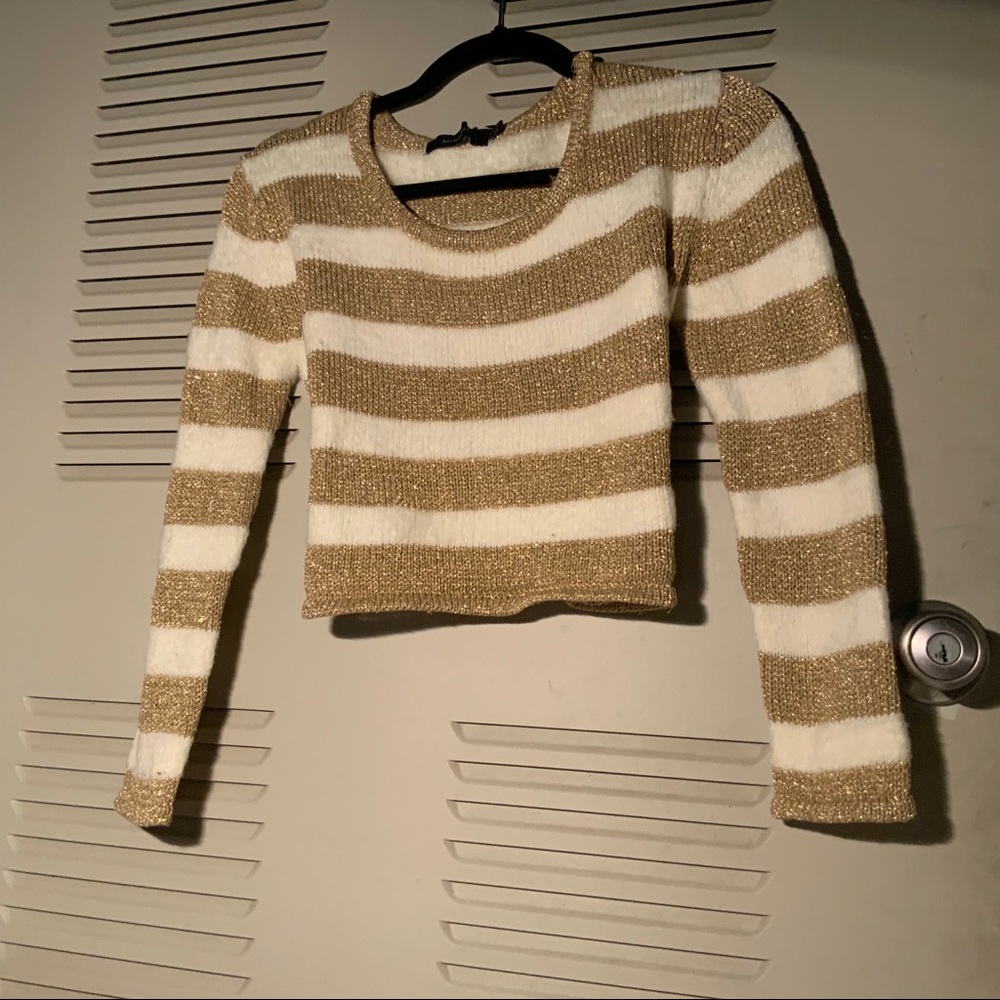 Scoop Neck Mink Pink cropped knit sweater